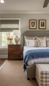 Add classic bedside lamps