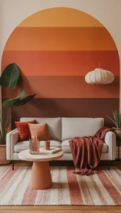 Add depth with earthy accents