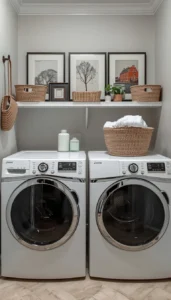 Add framed prints or artwork