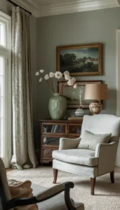 Add gentle contrast with muted tones