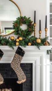 Add gold candle holders