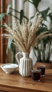 Add greenery or dried florals