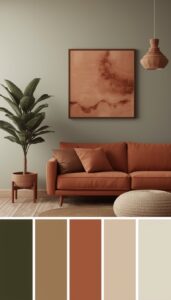 Add muted earthy accents