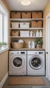 Add open shelves for daily essentials