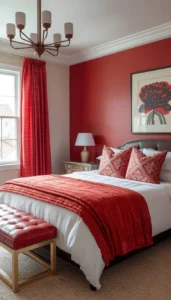 Add red through decor