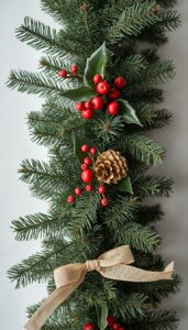 Add small natural accents to garlands