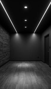 Add subtle ceiling lighting