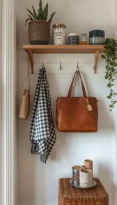 Add wall hooks for daily items