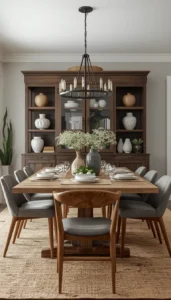 Add wood and metal accents