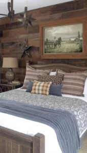 Add wood or metal wall pieces