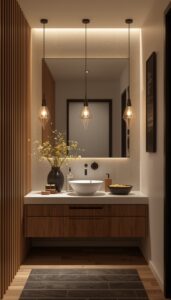 Avoid bulky light fixtures