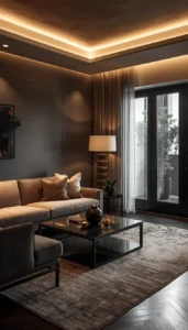 Avoid overly bright ceiling lights