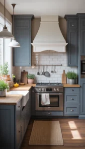 Balance with light countertops