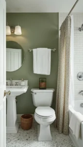 Balance with white fixtures