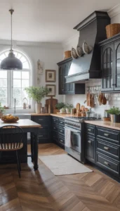 Black Cabinets for Dramatic Impact