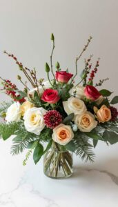 Blend Flowers With Greenery