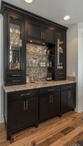 Built In Home Bar Cabinets for a Seamless Look