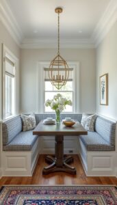 Built In Seating for a Space Saving Layout