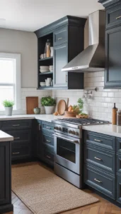 Charcoal Cabinets for Modern Depth
