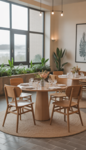 Choose a small round table