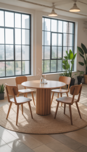 Choose a small round table