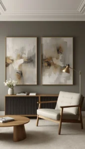 Choose art that complements the room colors