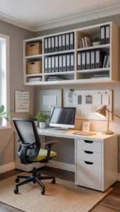 Choose closed storage for paperwork