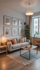 Choose decor with simple shapes