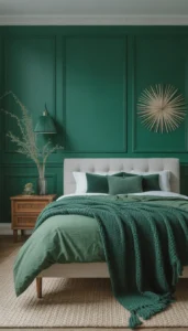 Choose deep emerald shades