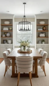 Choose furniture with clean profiles