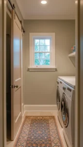 Choose light colored door finishes