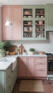 Choose muted pastel shades