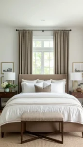 Choose neutral curtain colors