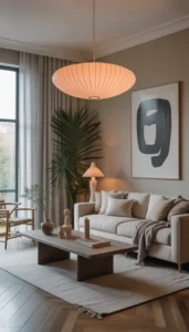 Choose sculptural light fixtures