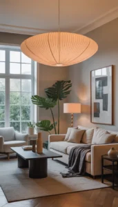 Choose sculptural light fixtures