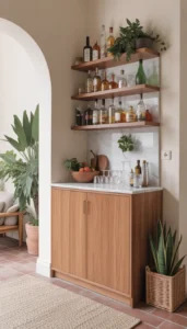 Choose slim bar cabinets or carts