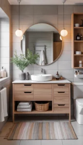 Choose vanities with clean lines