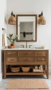 Choose vanities with simple lines