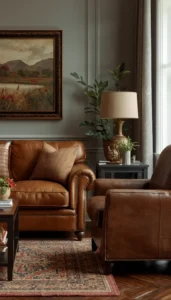 Choose warm leather tones