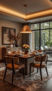 Choose warm lighting tones