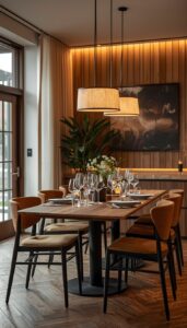 Choose warm lighting tones