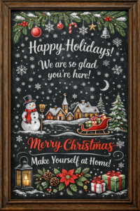 Choose welcoming messages