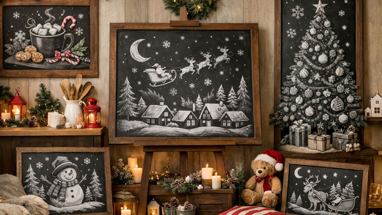 Christmas Chalkboard Art