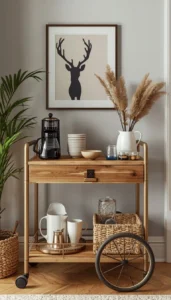Coffee Bar Cart Styling for Flexibility