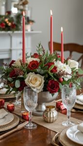 Color Focused Winter Centerpieces
