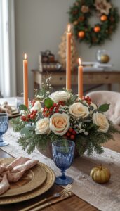 Color Focused Winter Centerpieces