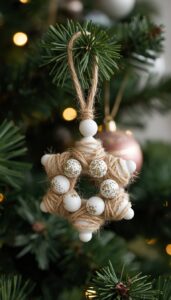 Combine beads and twine for rustic designs