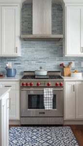 Coordinate Tile With Cabinets