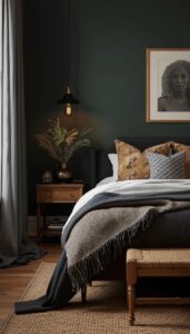 Cozy Moody Bedroom With Vintage Touches