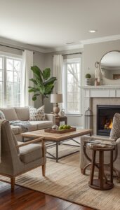Cozy Seating for a Farmhouse Living Room